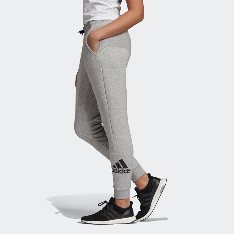 Adidas Essential Fleece Joggers Women Bottoms Light-Grey DX7966