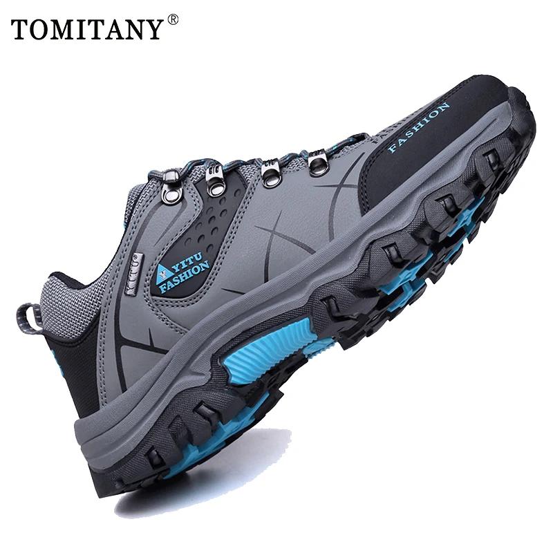 Outdoor New Waterproof Hiking Boots Men Trekking Walking Climbing Shoes Tactical Combat Army Boots Hunting Men Work Safety Shoes