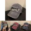 Stylish Vintage Washed Baseball Cap For Unisex With Embroidered Design For Casual Wear