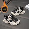 Girls' 2024 Winter Plush Lined Sports Shoes - Casual Cotton Dad Shoes for Kids