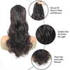 Long curly hair ponytail Ponytail Extension Straight Drawstring Pony Tails Hair Extensions Long 22 inch Synthetic Fake Ponytails Natural