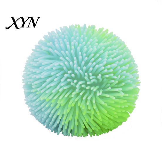 Soft Squeeze Toy Stress Relief Fuzz Ball Toy, TPR Fuzzy Fidget Reusable Anxiety Relieving Office Desk for Focus Aid, Hand Relaxation