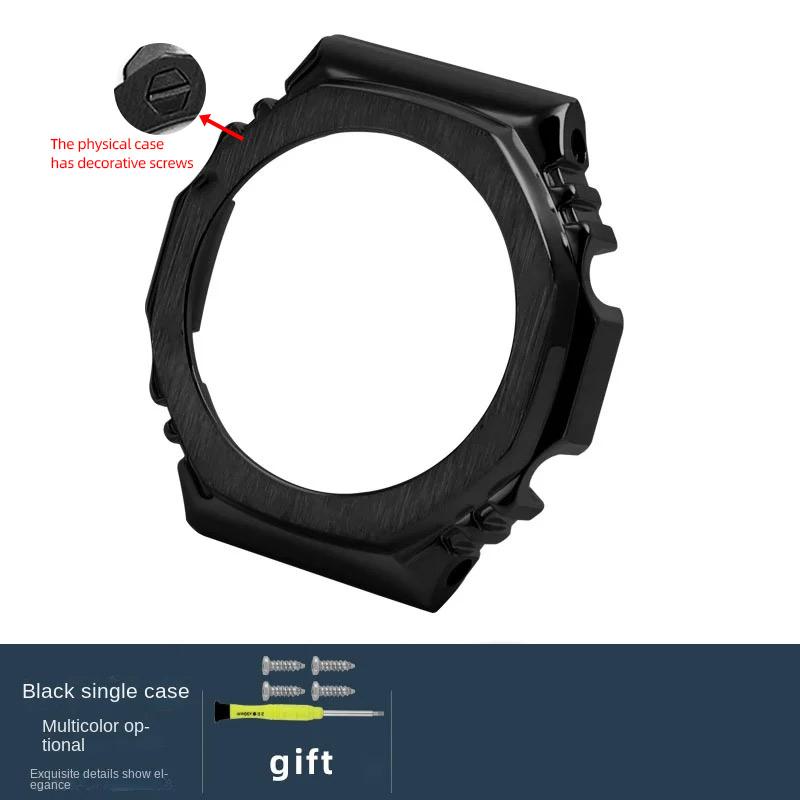 GA-2100 Watchband case Mod Kit For Casio G-SHOCK Farm Oak GA2100 GA2110 GA-B2100 Modified metal Bezel stainless steel strap Tool