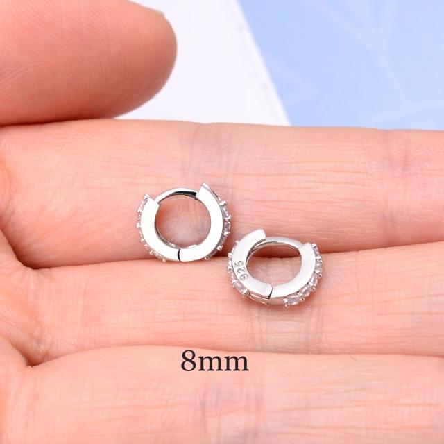 Small Girls Hoop Earring Tiny Ear Ring Cartilage Huggie Piercing Hoop Stud Conch Earlobe Tragus Circle Women Hoops