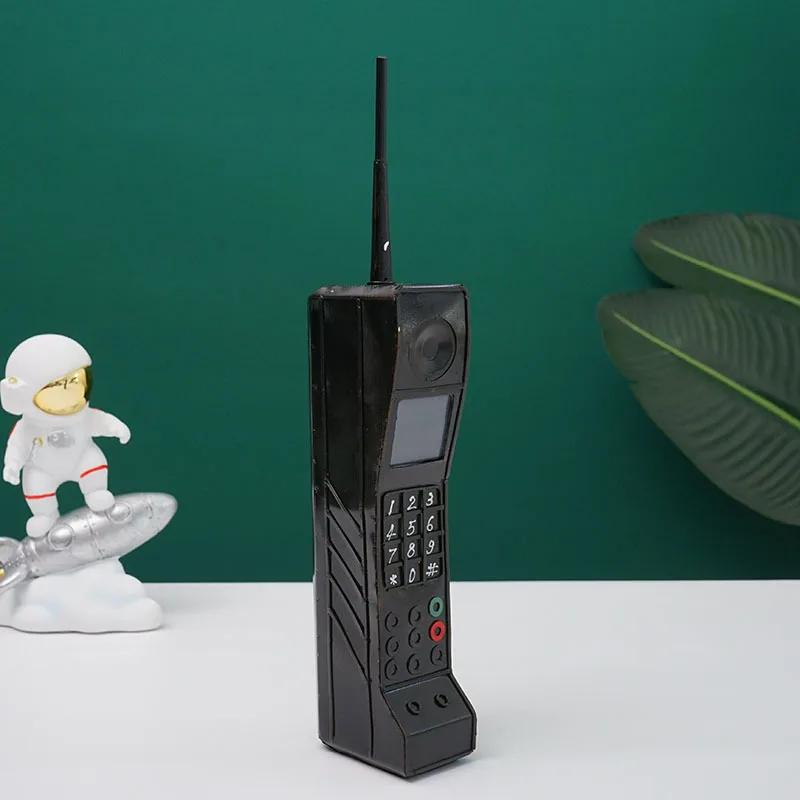 1 ks Železná umělecká starožitná telefonní budka Model Velký bratr 90. léta Nostalgické staré předměty 80. léta Rekvizity Imitace Retro ozdoby Domácí doplňky