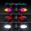 2PCS Universal Motorcycle LED Turn Signal Lamp Color Projection Lamp Sequential Flowing Flash Indicator Lights Running Light