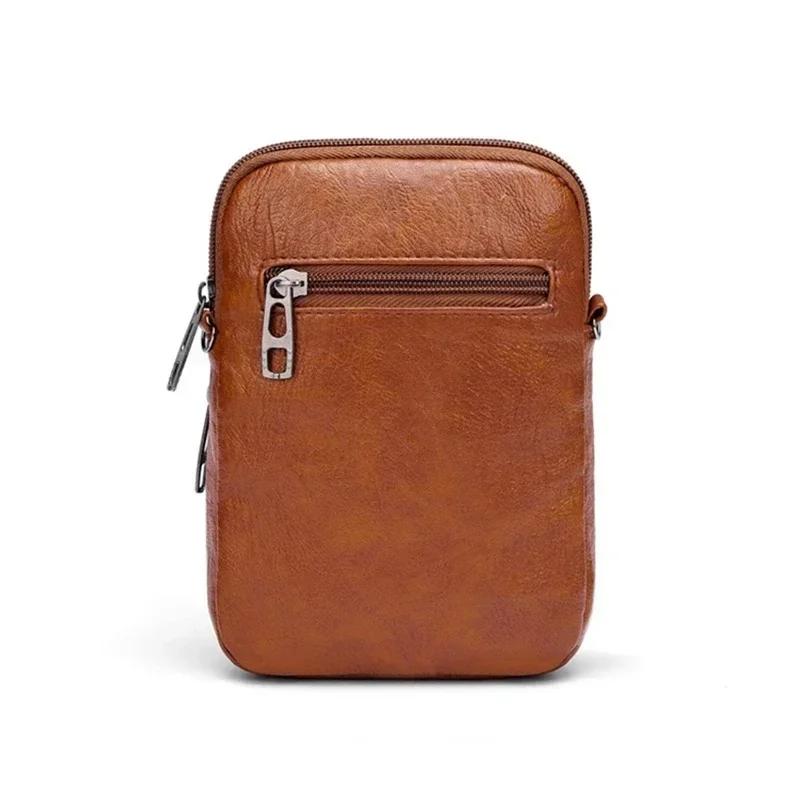 Crossbody New Texture Shoulder Bag Soft Leather Western Style Mature Fashion Retro Small Bag