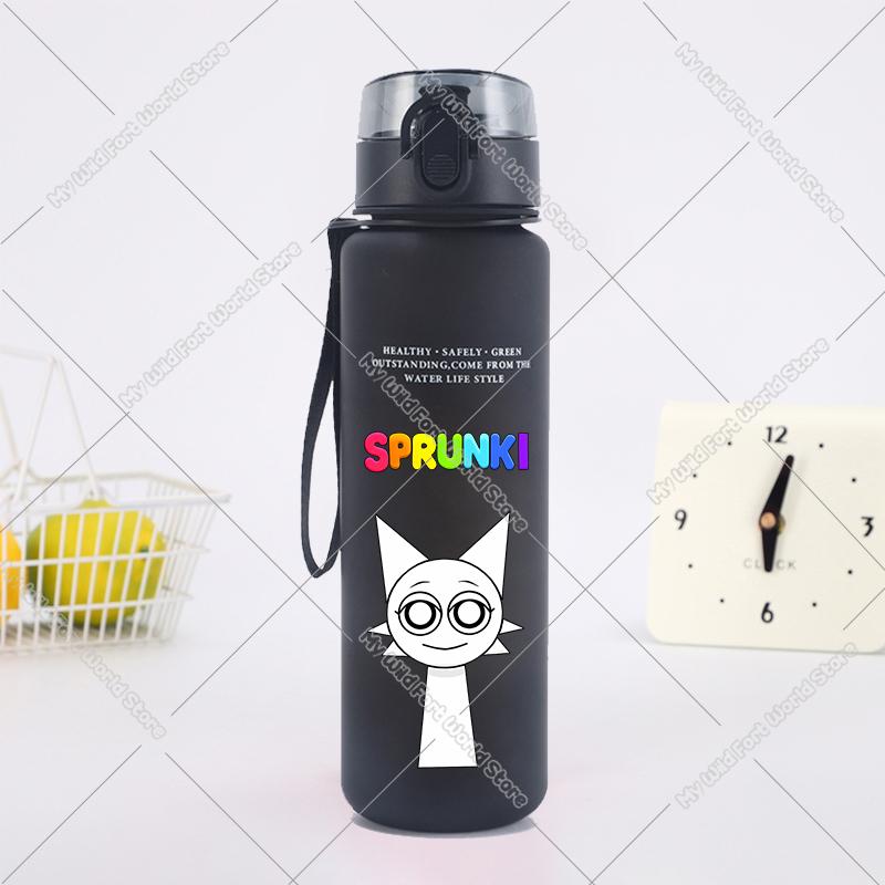 650ML Hot Game Sprunki Water Bottle Portable Children Outdoors Drinking Bottles Large Capacity Sport Fitness Water Cup Xmas Gift