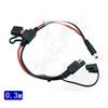 SAE Socket Port Waterproof To DC5.5X2.1 5521 Quick Connect Solar Panel Mount 16AWG SAE Cable for Solar Generator Battery Charger