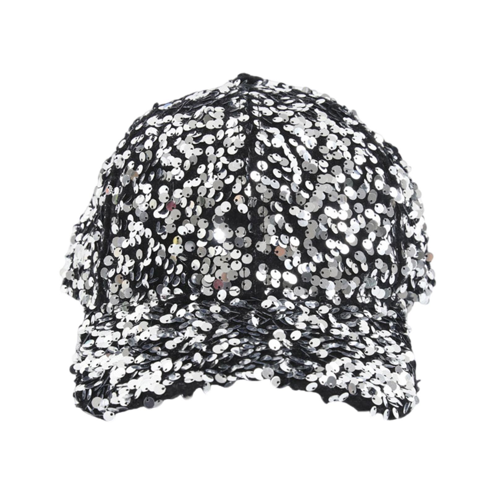 

Уникальная бейсболка с пайетками, регулируемая шляпа для хвостика для повседневной носки и спорта для мужчин, женщин, подростков A