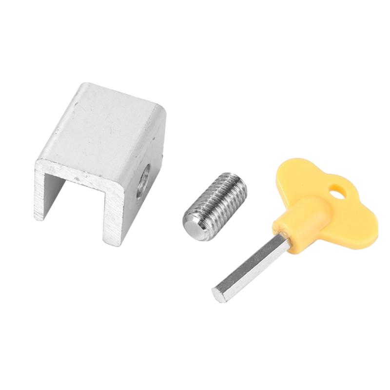 1/4pcs Door Window Lock Stopper Adjustable Security Window Door Lock with Key Wrench Door Frame Security Lock Children Guards