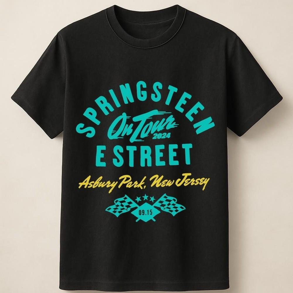 Springsteen E Street On Tour 2024 Asbury Park Concert Unisex T Shirt Unisex T-Shirt XXXL