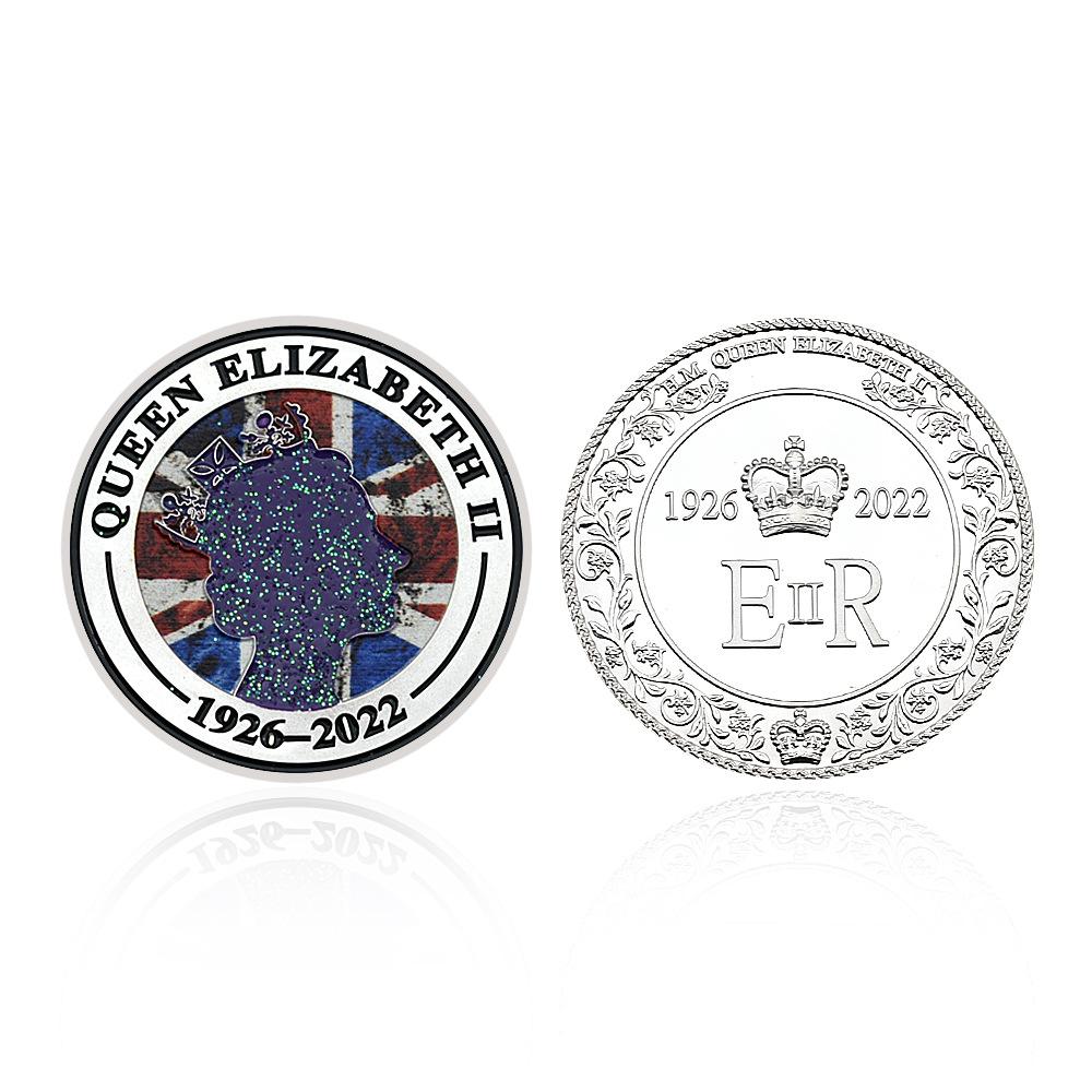 Reine d'Australie, Pièces de la Reine Elizabeth II, 1926-2022, Emblème de l'Angleterre, Médaille Métallique