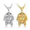 2023 Vintage Egyptian Pharaoh Sphinx Pendant, Men's Titanium Steel Necklace