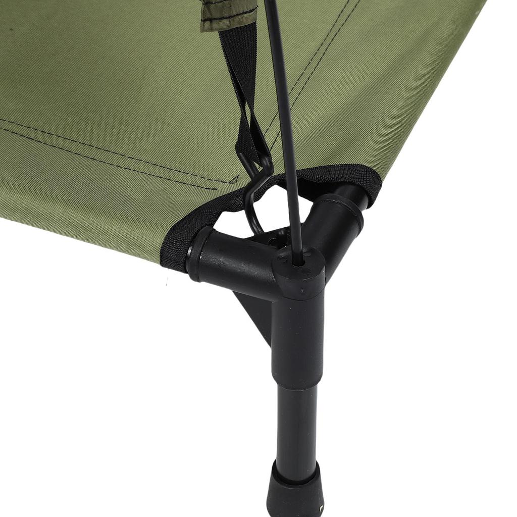 Elevated Dog Bed with Canopy Removable Outdoor Dog Bed Cot High Load Bearing for Dogs Cats Large 26 X 17.7 X 25.6in