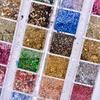 8G Nail Art Glitters Snowflake Sequins Rainbow Laser Nail Art Sequins
