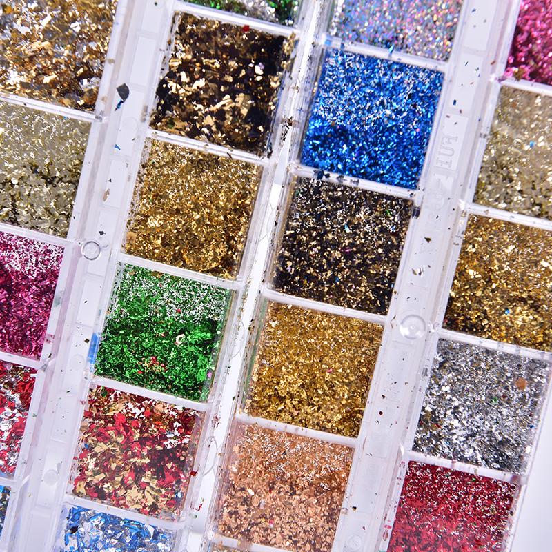 8G Nail Art Glitters Snowflake Sequins Rainbow Laser Nail Art Sequins