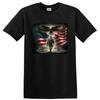 American Soldier Eagle Flag T Shirt Military Tribute Tee for Veterans