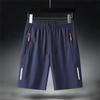 Pantaloni scurți din mătase de gheață cu uscare rapidă respirabili pentru bărbați, de vară, subțiri, mari, sport, alergare, absorbție transpirație, higroscopici, de plajă, casual, largi, capri