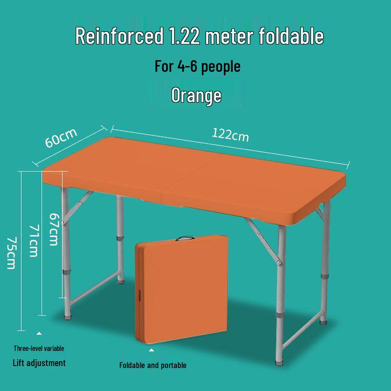 Portable Rectangular Folding Table - Simple Study, Computer Desk, or Outdoor Dining