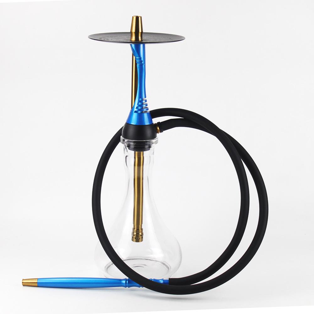 Alpahs Hookah Model S Stoving Paint Shisha with Glass Base Shisha Bowl Charcoal Holder Disposable Mouthpiece Hookah Accessorie