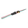 5 Sets 3 Pin Car Electrical Connector Waterproof With Wire Waterproof Connector Electrical Connector Plug Motorcycle Electrical