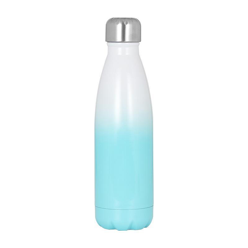 New Gradual Change Coke Cup Large Capacity High Value Portable Stainless Steel Coke Bottle Sports Water Cup Thermos Cup