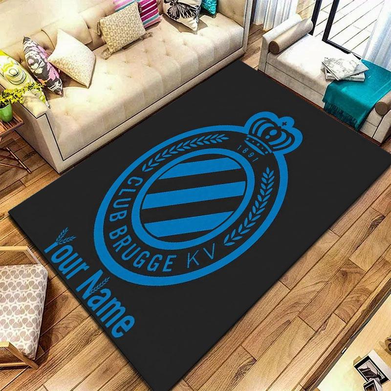 Club Brugge KV Custom Name Carpet Rug for Living Room Bedroom Home Sofa Decoration,Kids Play Non-slip Floor Mat