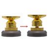 GeeSo Metal Insulator Spike Receiver Set of 8 for Improved Sound Quality in Speakers and Audio Equipment Gold-Plated