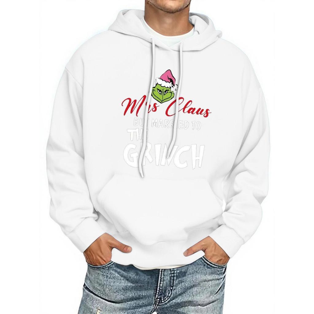 Men's Print Hooded Sweatshirt Long-Sleeve Casual Pullover Hoodie Hooded Sweatshirt