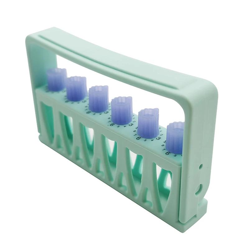 6 Holes Dental Counting Root Canal File Sterilizing Rack Endo Files Holder Autoclavable Dental Instrument