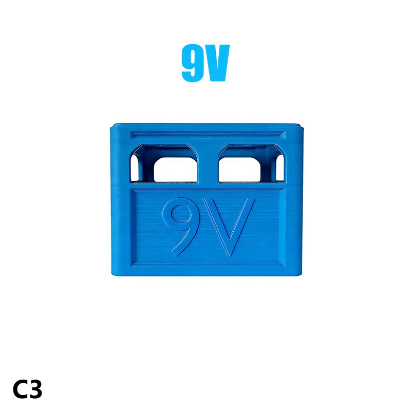 Aaa/Aa/9V/Cr2032/Cr2025 Battery Storage Box Stackable Battery Organizer Decorative Battery Holder, Home, Office Storage Box