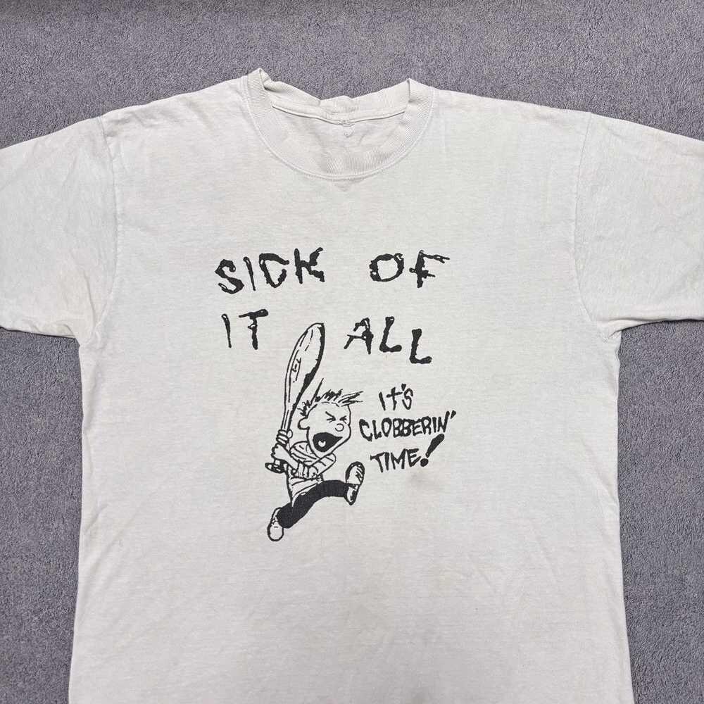 

Vintage Sick of It All band Clobberin Time Shirt Unisex Concert S to 5XL MQ117 Unisex T-Shirt XXXL