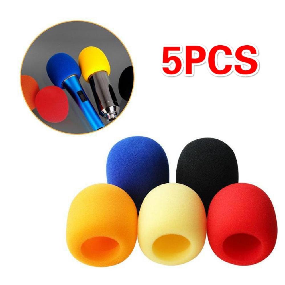 

5 Pcs Handheld Stage Microphone Windscreen Foam Mic Cover Karaoke DJ