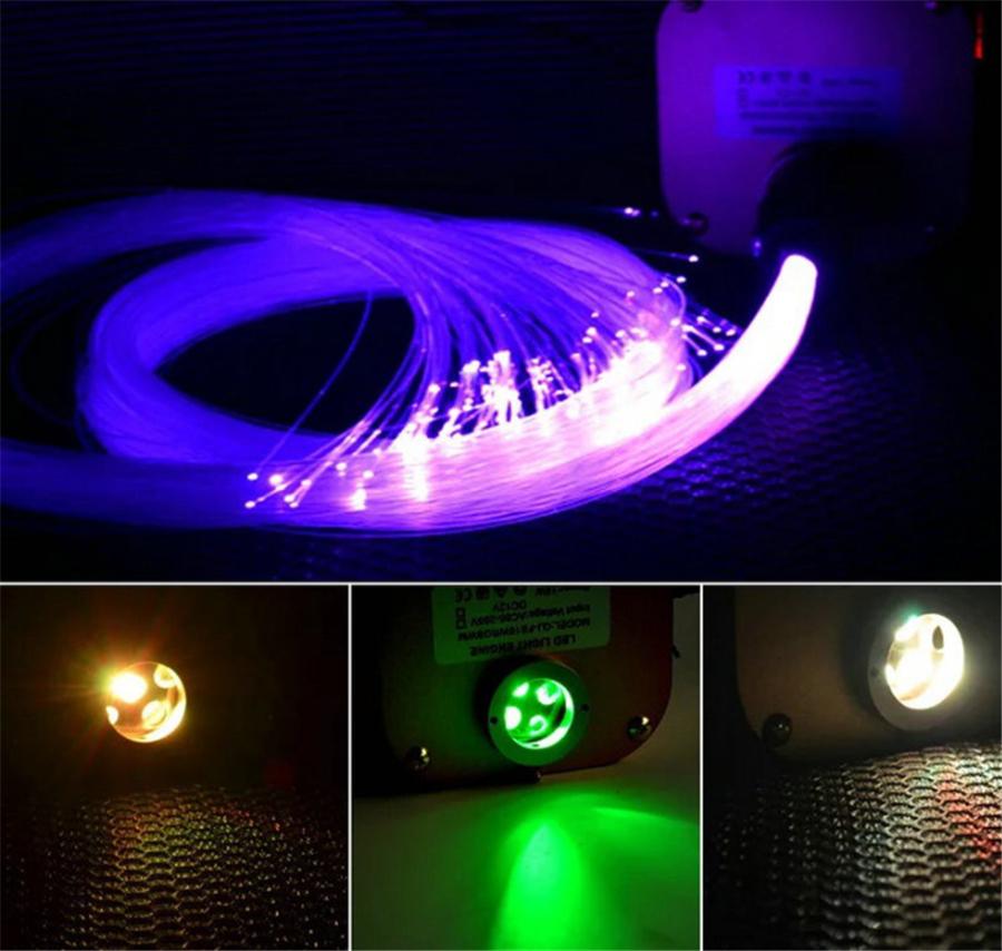 Car 16W RGBW Rotating Twinkle Smart Bluetooth APP /RF Music Volice Control Fiber Optic Star Ceiling Kit