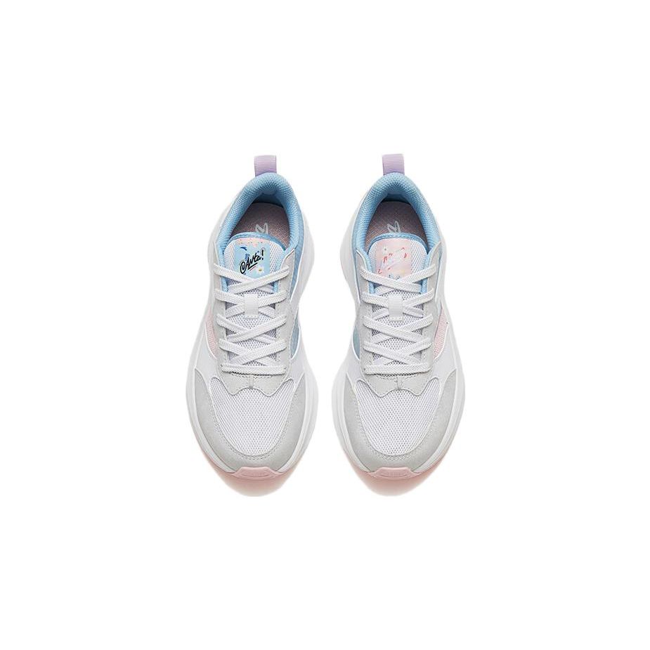 Anta Comfortable Versatile Kids Casual Shoes Kids Sneakers White Blue Pink 322328807-3