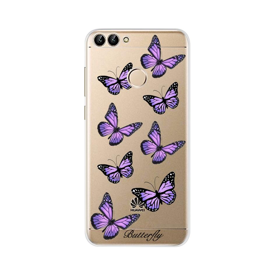 For Huawei P Smart 5.65inch Case Cute TPU Soft Silicone Back Cover Phone Case For Huawei P Smart 2018 FIG-LX1 PSmart Case