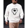 Men'S Casual Round-Neck Sweatshirt with TRAGEDY Pattern
