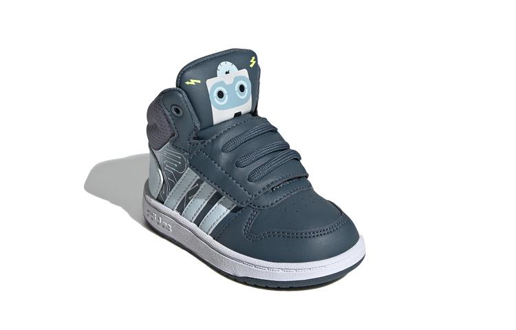 Adidas Neo Hoops Mid 2.0 I TD Mid top Skateboard Shoes Blue White Infant And Toddler FW4925