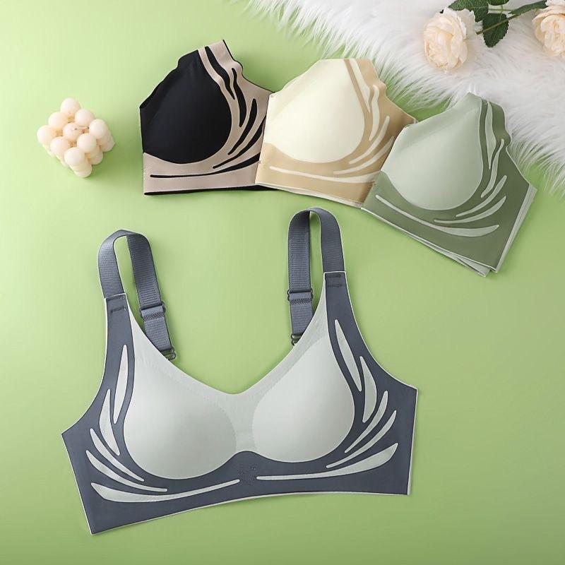 Popular Anti-sagging Seamless Bra for Women, No Steel Ring, Comfortable Gathering, Beautiful Back, Big Chest, Small Sports Underwear for Women