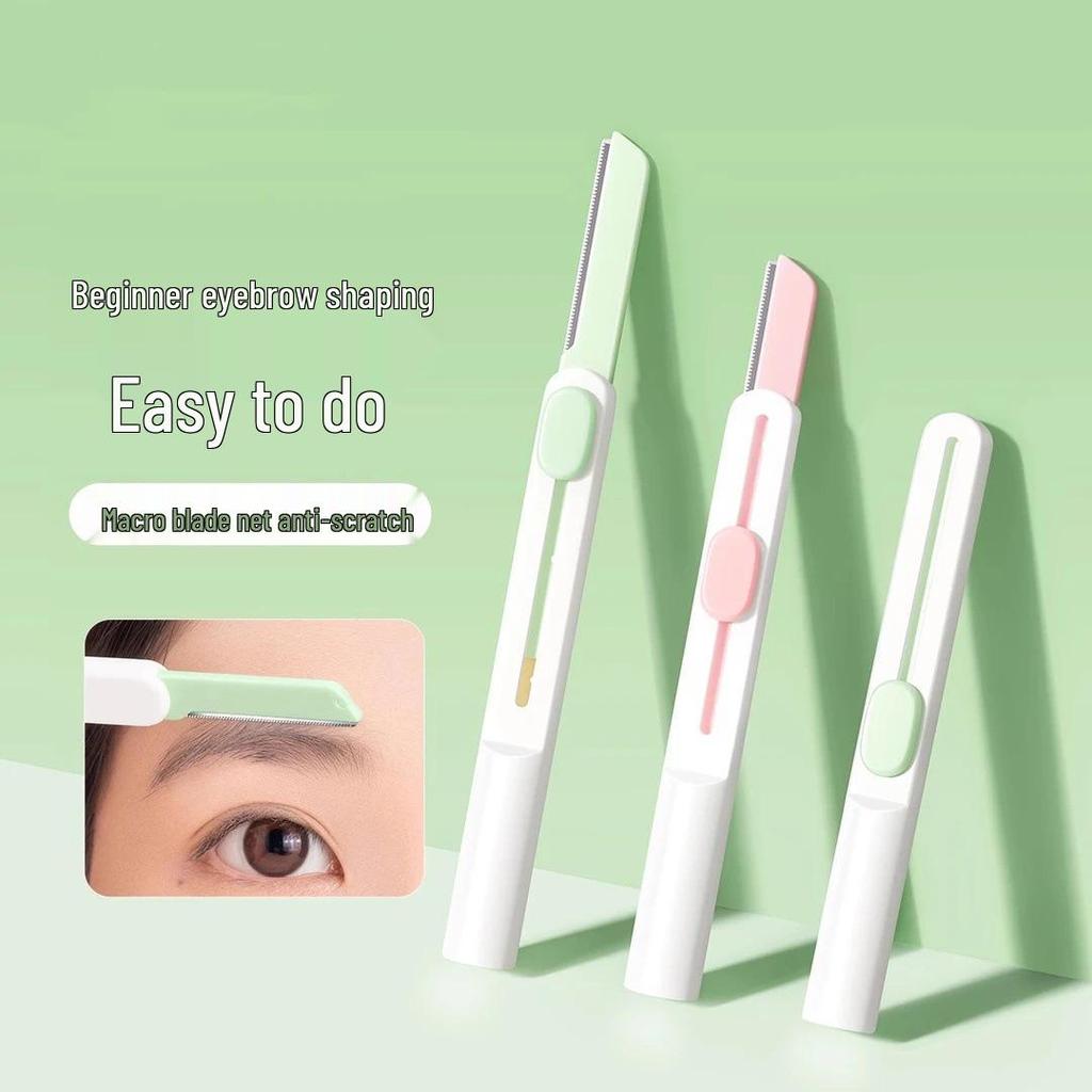 Newcomer Exclusive: Retractable Stainless Steel Eyebrow Trimmer & Shaver Set