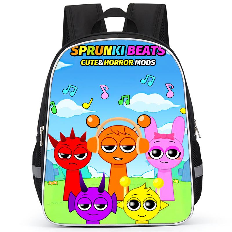 Rhythm Box Sprunki Hra Anime Batoh Studentský Školní Taška Počítačová Taška
