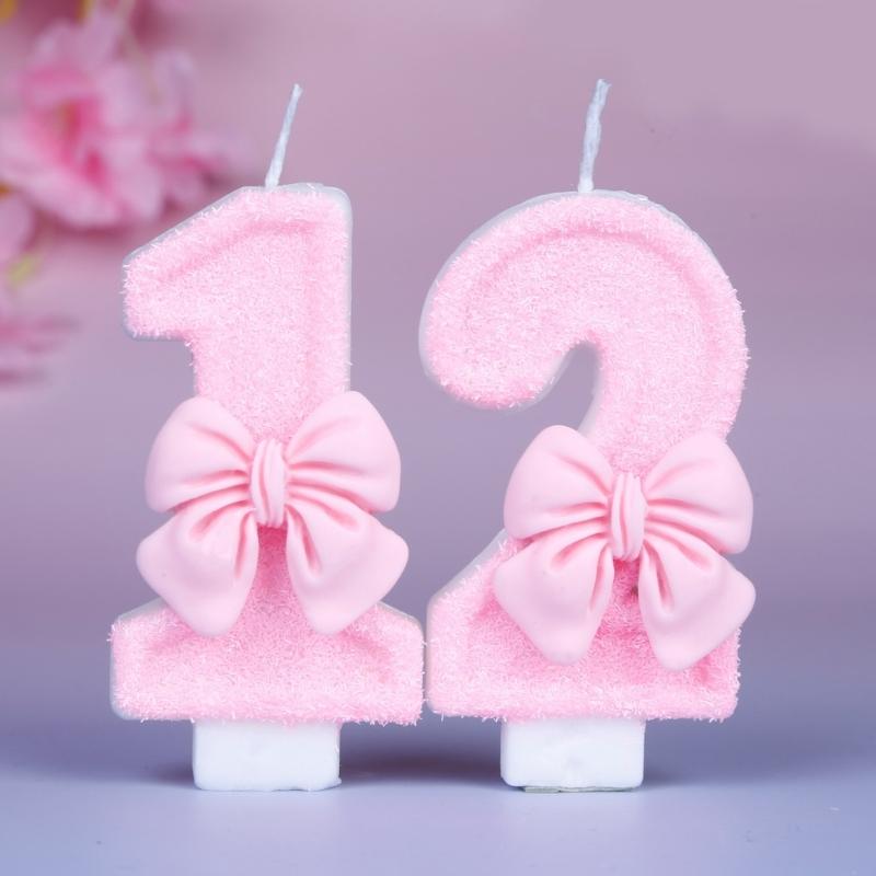 Charming Number 0 to 9 Birthday Candle Paraffin Wax Birthday Cake Decoration Candle