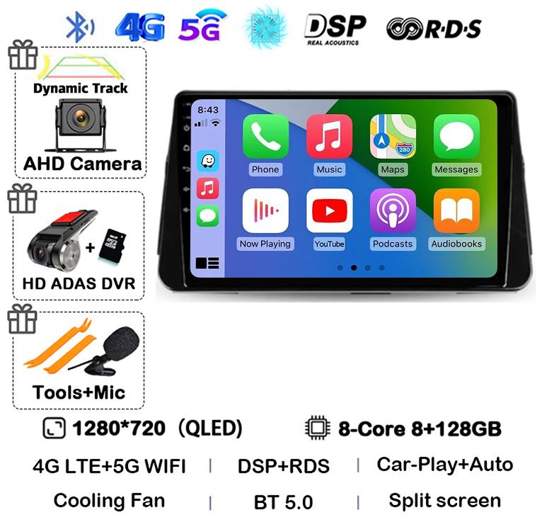 Android 14 Carplay Auto Car Radio For Nissan Kicks P15 2017-2021 Multimedia Video Player Navigation GPS Stereo Head Unit 2din 4G