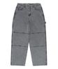 Syupeodeulai Denim Double Knee Carpenter Pants Gray