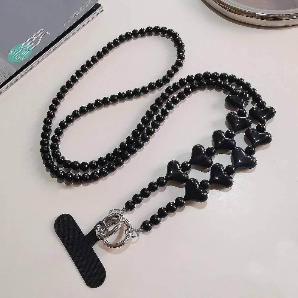 

With Card Crossbody Phone Chain Beaded DIY Mobile Phone Chain Phone Case