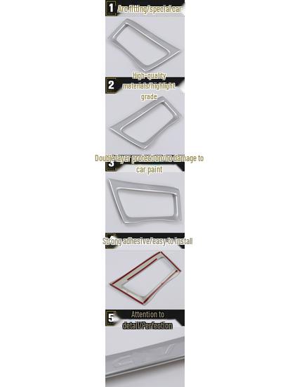 15 CRV Navigation Bright Ring: Electroplated Center Console, Dashboard, Steering Wheel, Decorative Frame Patch