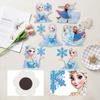 6Pcs Snow Princess Series Diamond Art Fridge Magnet Diamond Painting Refrigerator Magnet Diamond Painting Fridge Magnet for Adults Beginners