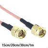 Male Adapter, RG316 Extension Cable, High Temperature Resistance Cable for Adapter
