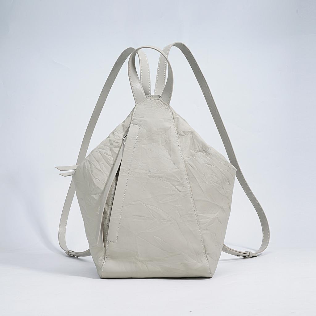 Premium Niche Design Shoulder Bag High Texture Commuter Handbag Backpack Cowhide
